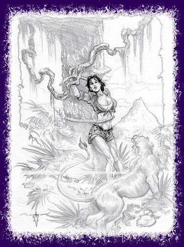 Alina Aguilar penciled by Kevin Rasel