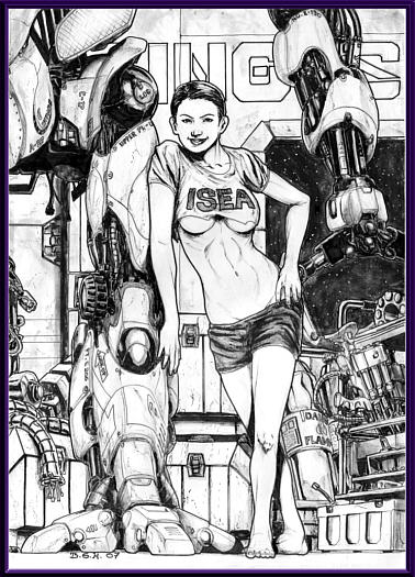 Lt. Ann Li drawn by Bernard Hetsungkoro